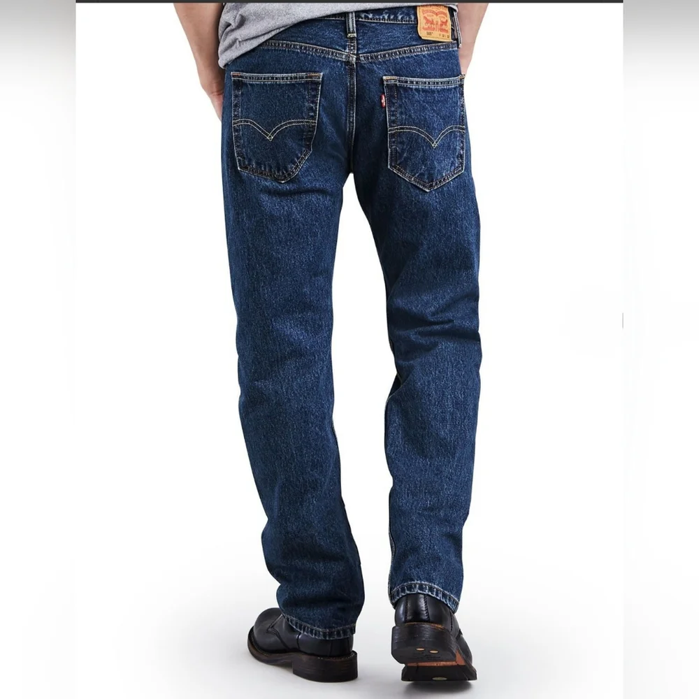 Levi's Men's 505 Dark Wash Denim Jeans